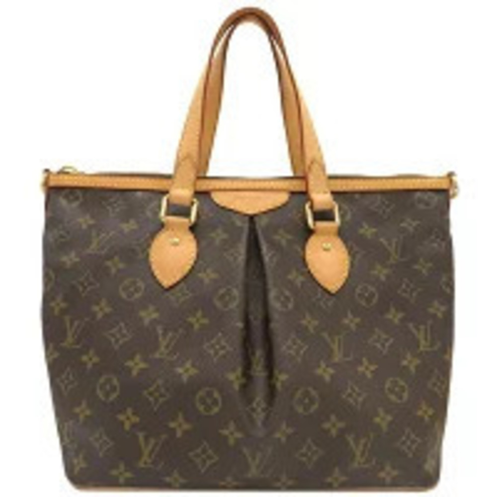 Louis Vuitton Palermo Bag Monogram Canvas Brown Shoulder Handbag